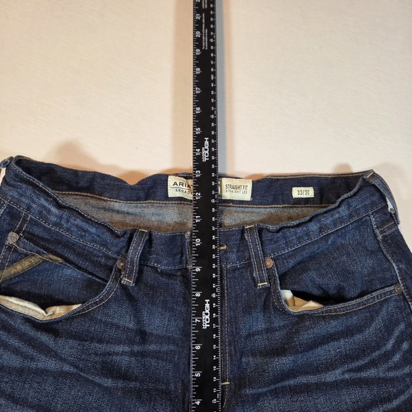 Ariat Jeans Mens 33x30 Blue M5 Legacy Straight Leg Dark Wash Western Cowboy - Picture 8 of 8